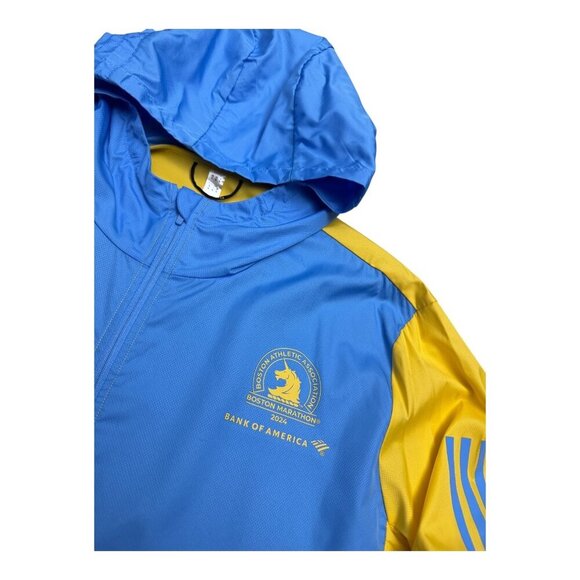 BOSTON MARATHON ADIDAS Lightweight Running Activewear Windbreaker Jacket Mens XL - Picture 3 of 5